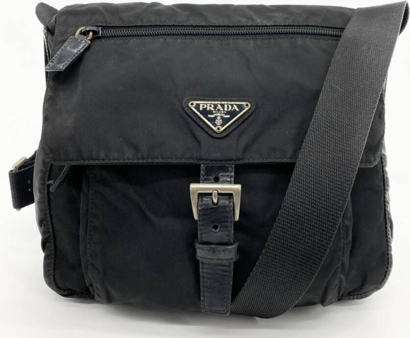 Prada Vintage Pre-owned Cross Body Bags Zwart Dames