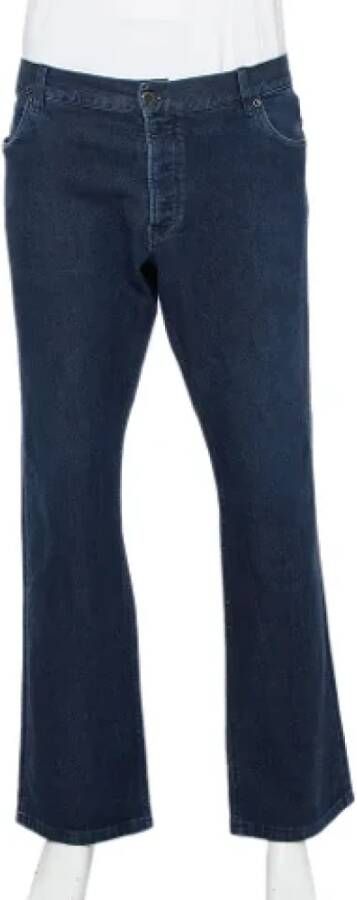 Prada Vintage Pre-owned Denim jeans Blauw Heren