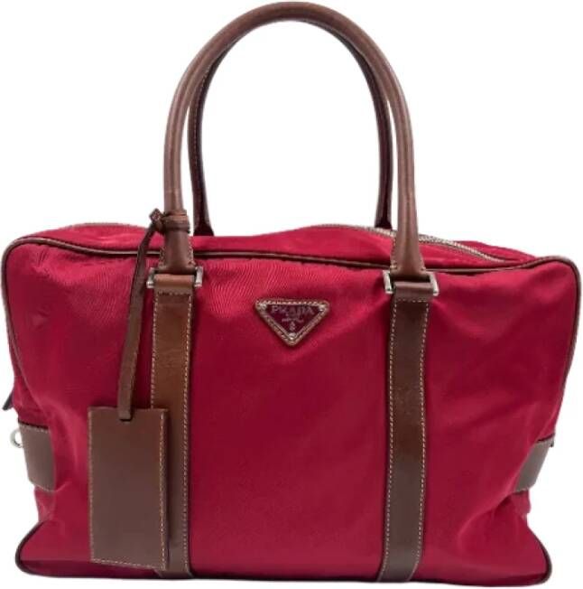 Prada Vintage Pre-owned Draagtas Rood Dames