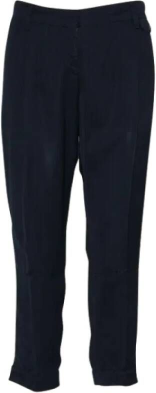 Prada Vintage Pre-owned Fabric bottoms Blauw Dames