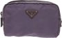 Prada Vintage Pre-owned Fabric clutches Purple Dames - Thumbnail 1