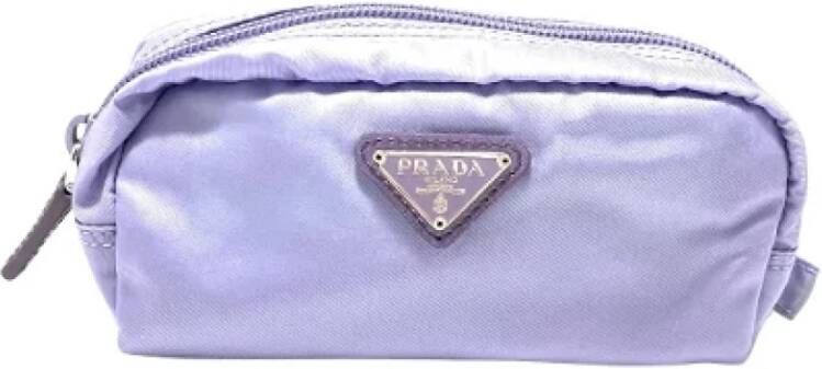 Prada Vintage Pre-owned Fabric clutches Paars Dames