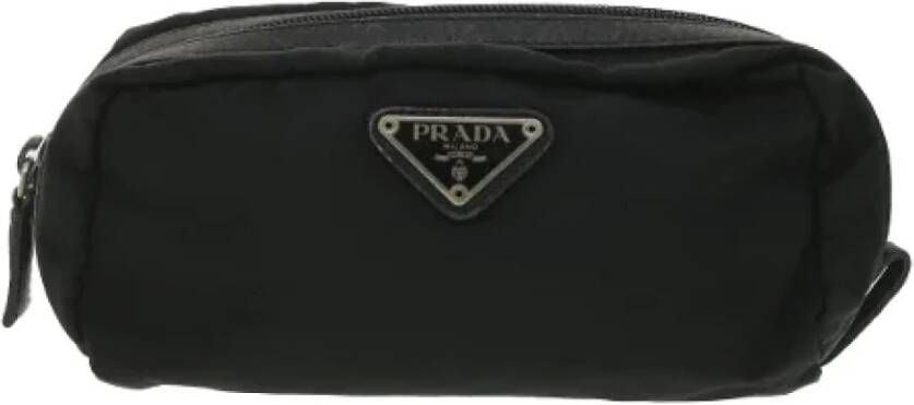 Prada Vintage Pre-owned Fabric clutches Zwart Dames