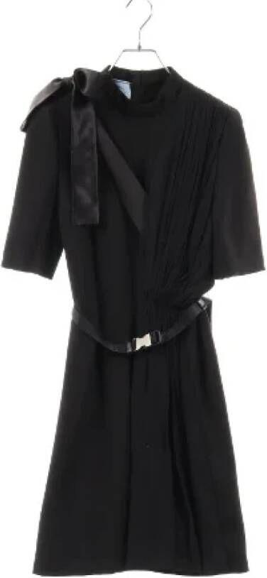 Prada Vintage Pre-owned Fabric dresses Zwart Dames
