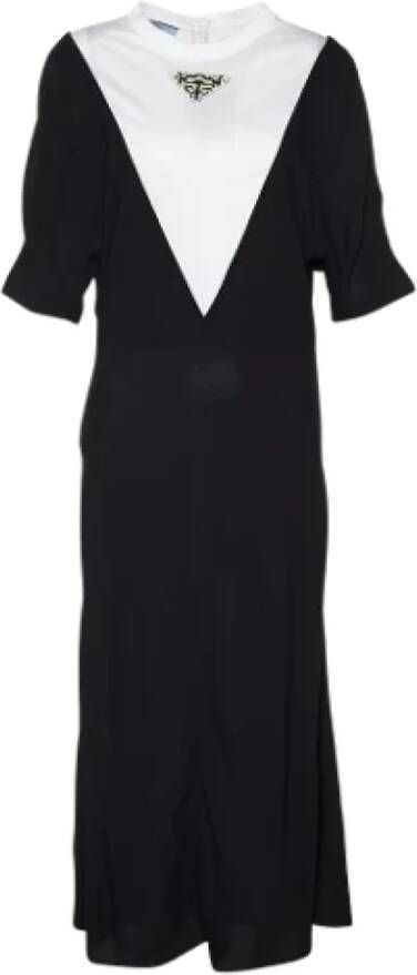 Prada Vintage Pre-owned Fabric dresses Zwart Dames