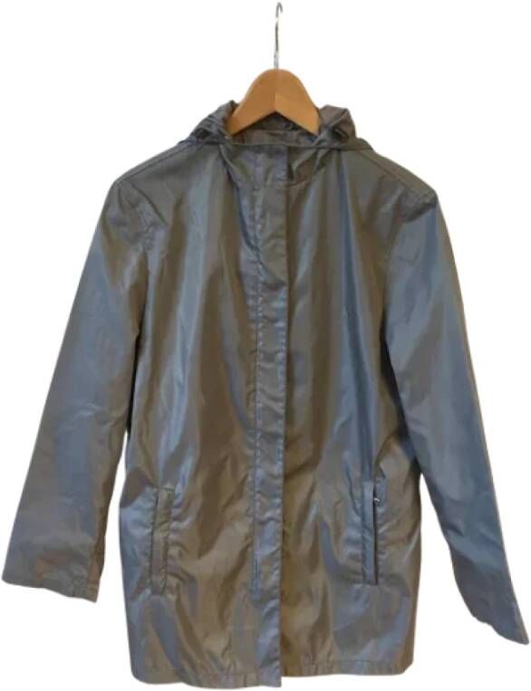Prada Vintage Pre-owned Fabric outerwear Grijs Dames