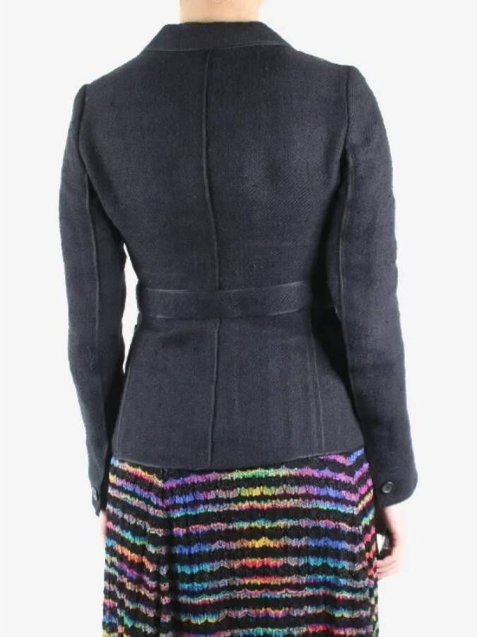Prada Vintage Pre-owned Fabric outerwear Zwart Dames