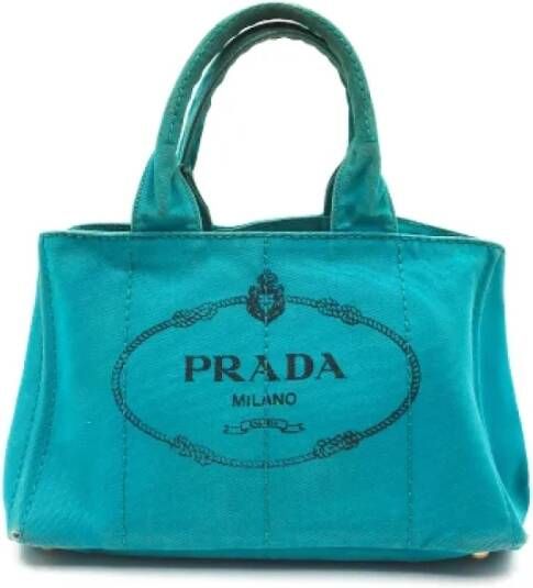 Prada Vintage Pre-owned Fabric prada-bags Blauw Dames