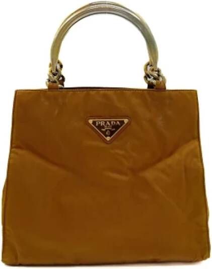 Prada Vintage Pre-owned Fabric prada-bags Bruin Dames