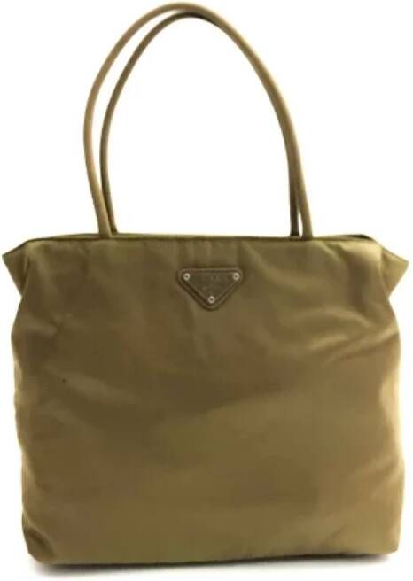 Prada Vintage Pre-owned Fabric prada-bags Geel Dames