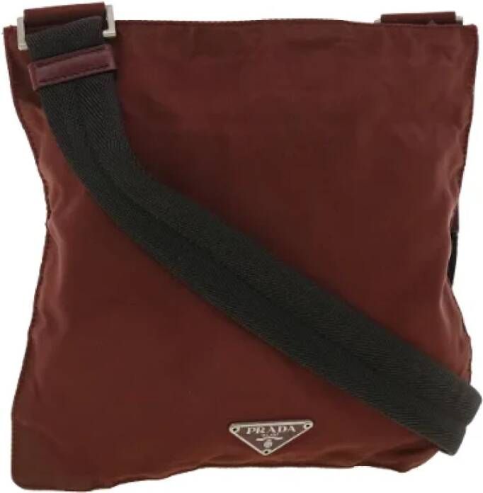 Prada Vintage Pre-owned Fabric prada-bags Rood Dames