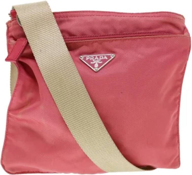 Prada Vintage Pre-owned Fabric prada-bags Roze Dames