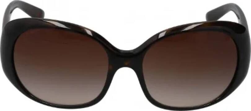 Prada Vintage Pre-owned Fabric sunglasses Bruin Dames