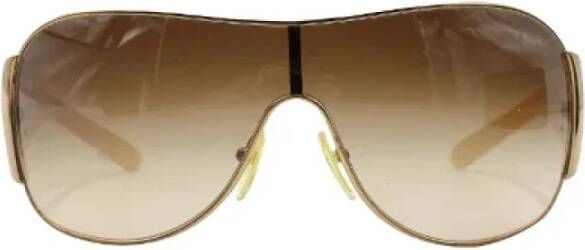 Prada Vintage Pre-owned Fabric sunglasses Bruin Dames