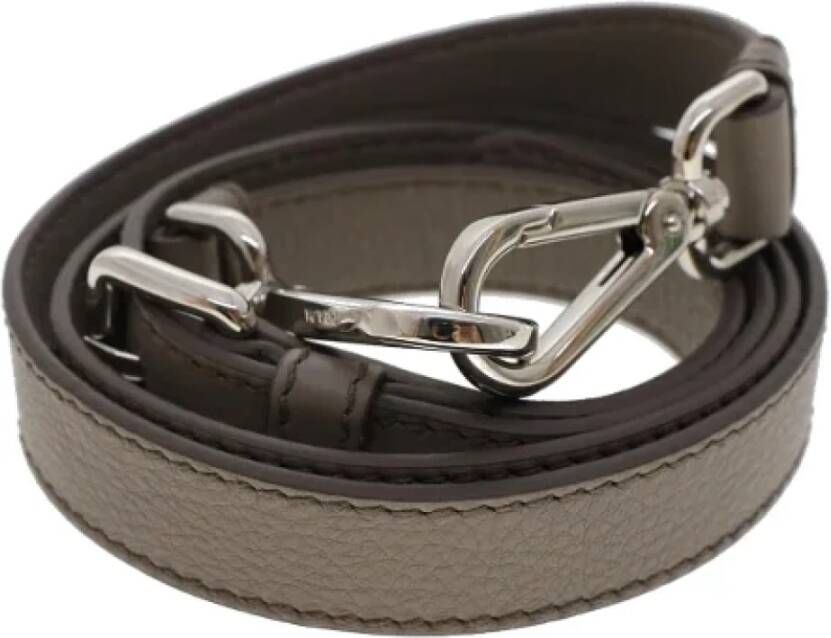 Prada Vintage Pre-owned Leather belts Grijs Dames