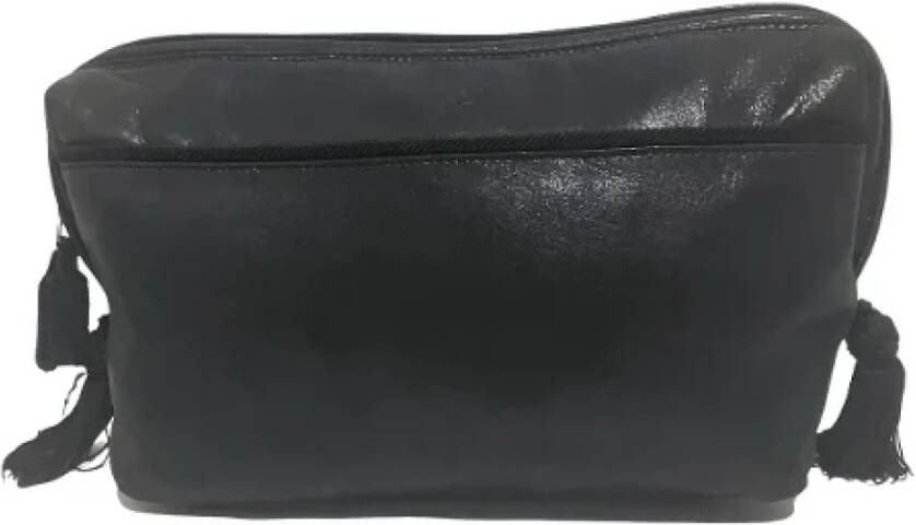 Prada Vintage Pre-owned Leather clutches Zwart Dames
