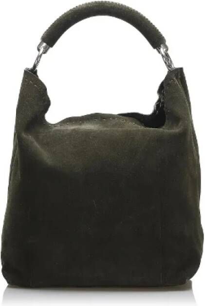 Prada Vintage Pre-owned Leather handbags Groen Dames