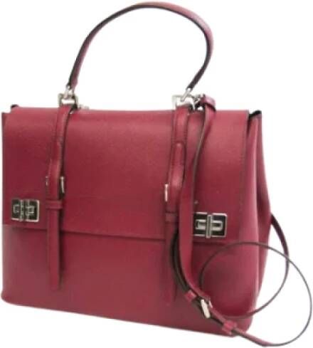 Prada Vintage Pre-owned Leather handbags Rood Dames