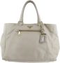Prada Vintage Pre-owned Leather handbags White Dames - Thumbnail 1