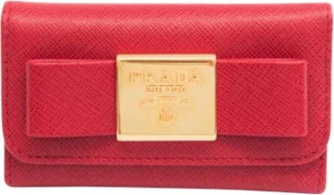 Prada Vintage Pre-owned Leather key-holders Roze Dames
