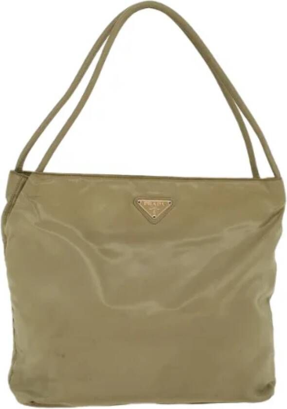 Prada Vintage Pre-owned Leather prada-bags Groen Dames