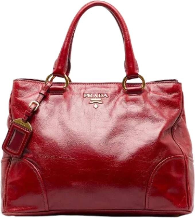 Prada Vintage Pre-owned Leather prada-bags Rood Dames