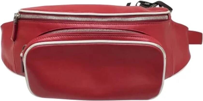 Prada Vintage Pre-owned Leather prada-bags Rood Dames