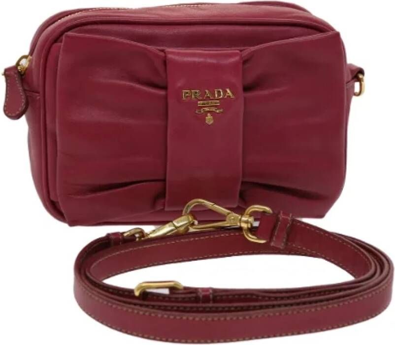 Prada Vintage Pre-owned Leather prada-bags Roze Dames