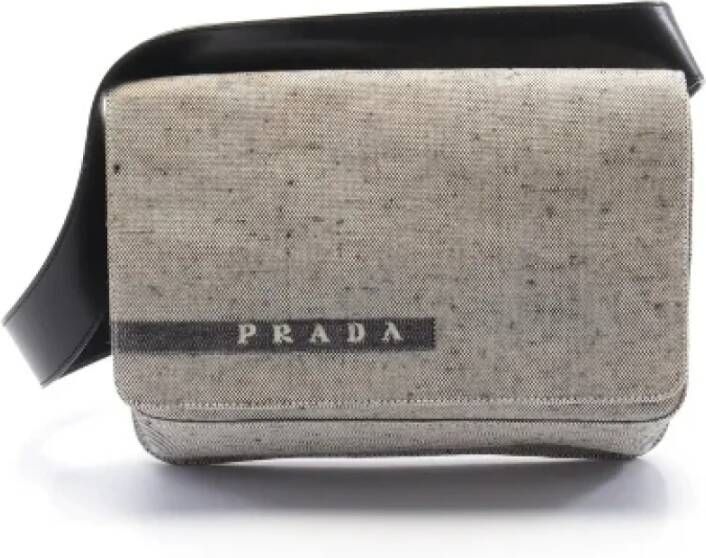 Prada Vintage Pre-owned Leather prada-bags Zwart Dames
