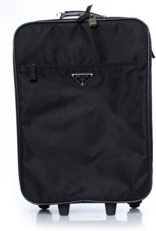 Prada Vintage Pre-owned Leather prada-bags Zwart Dames