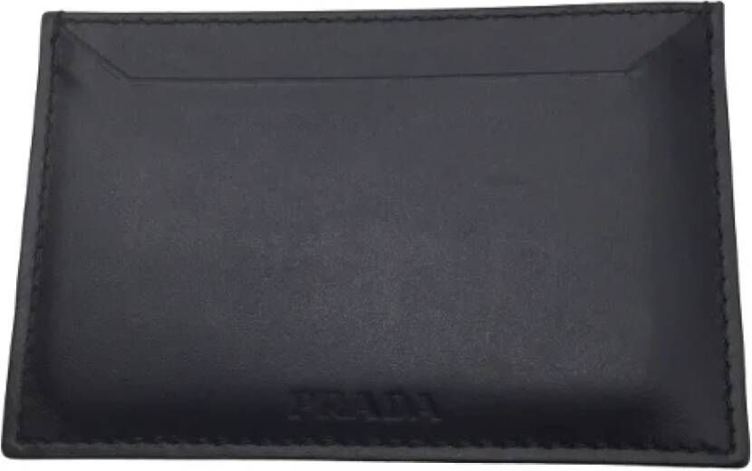 Prada Vintage Pre-owned Leather wallets Zwart Dames