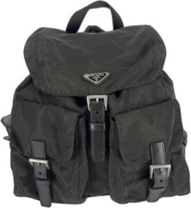 Prada Vintage Pre-owned Nylon backpacks Groen Dames