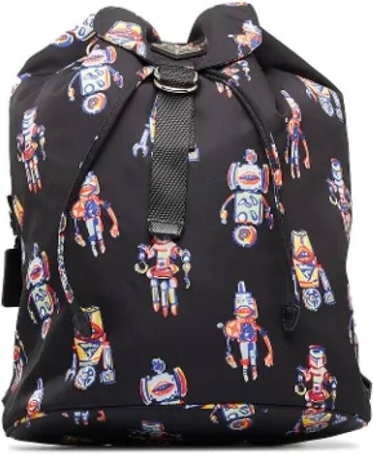 Prada Vintage Pre-owned Nylon backpacks Zwart Dames