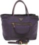 Prada Vintage Pre-owned Nylon handbags Purple Dames - Thumbnail 1