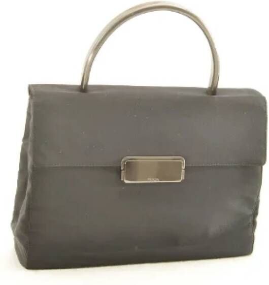 Prada Vintage Pre-owned Nylon handbags Zwart Dames