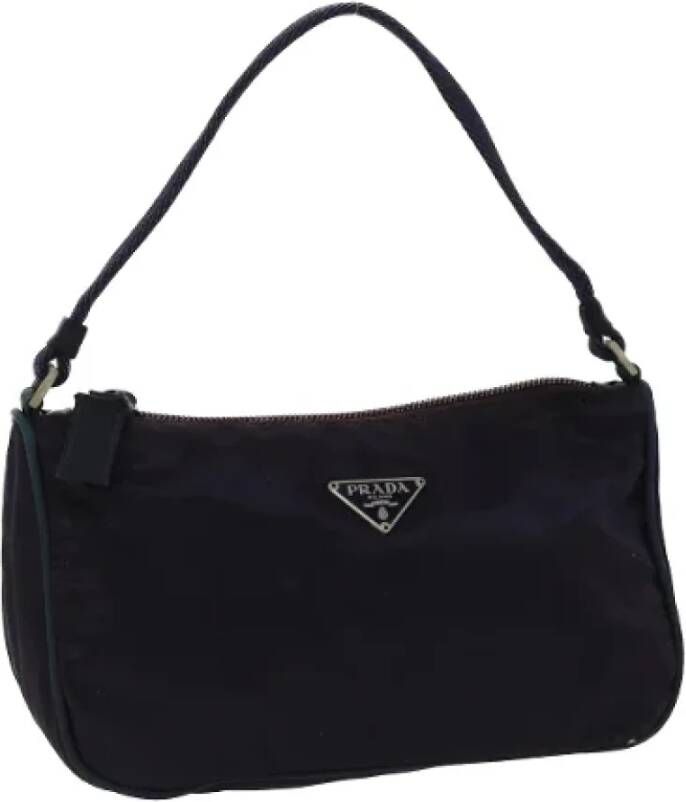 Prada Vintage Pre-owned Nylon pouches Purple Dames