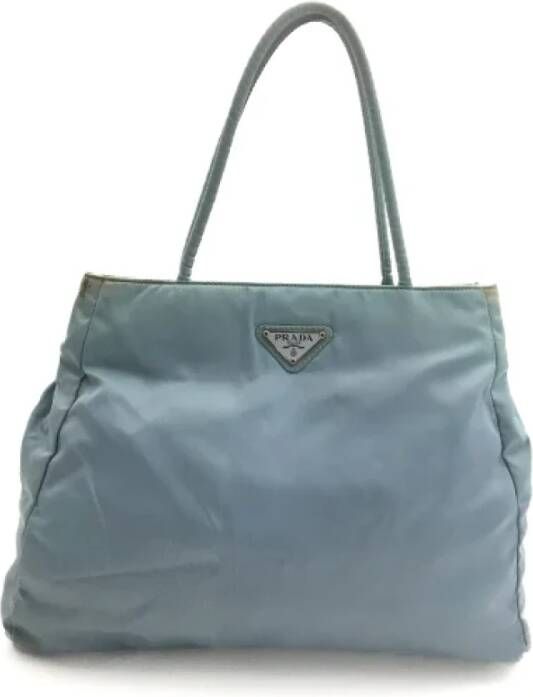 Prada Vintage Pre-owned Nylon prada-bags Blauw Dames