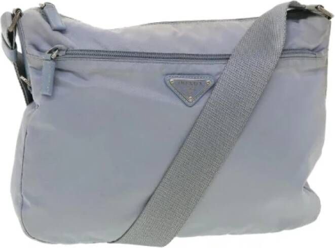 Prada Vintage Pre-owned Nylon prada-bags Blauw Dames
