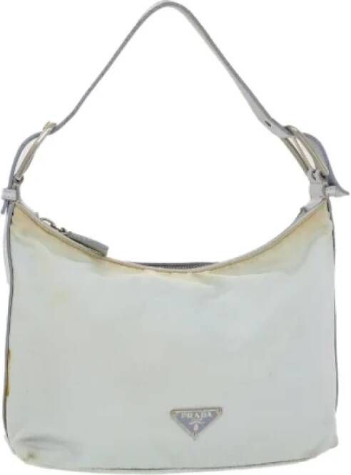 Prada Vintage Pre-owned Nylon prada-bags Blauw Dames