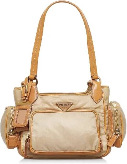 Prada Vintage Pre-owned Nylon prada-bags Bruin Dames
