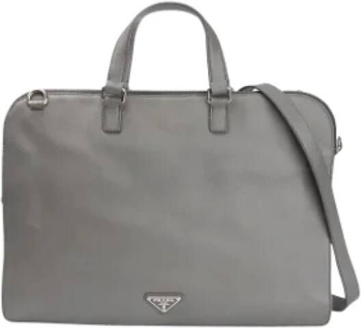 Prada Vintage Pre-owned Nylon prada-bags Grijs Dames