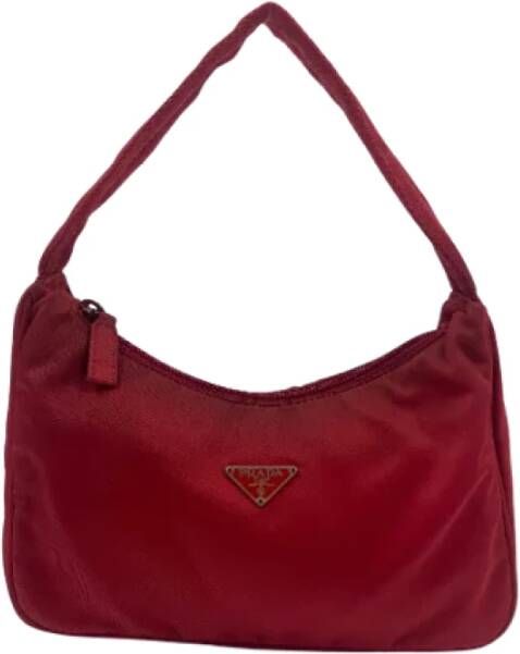 Prada Vintage Pre-owned Nylon prada-bags Rood Dames
