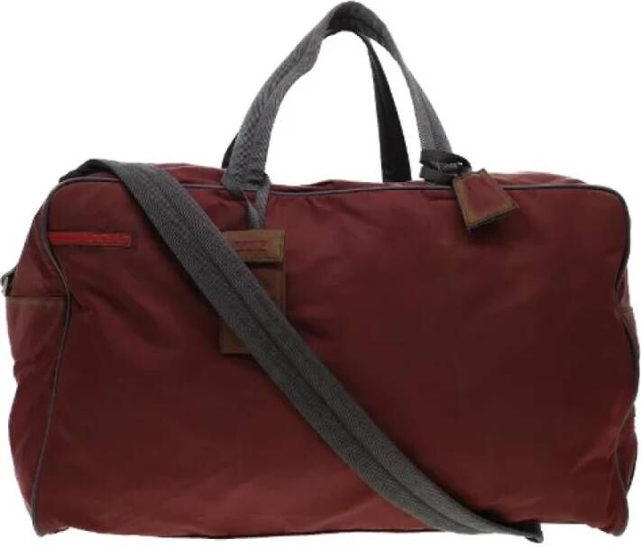 Prada Vintage Pre-owned Nylon prada-bags Rood Dames