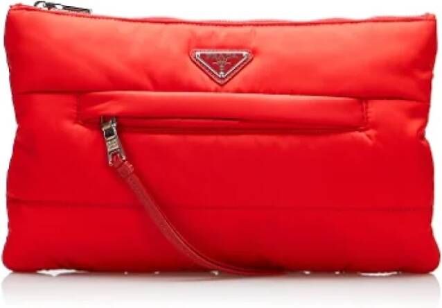 Prada Vintage Pre-owned Nylon prada-bags Rood Dames