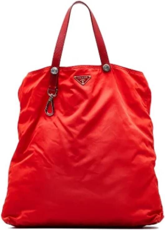 Prada Vintage Pre-owned Nylon prada-bags Rood Dames