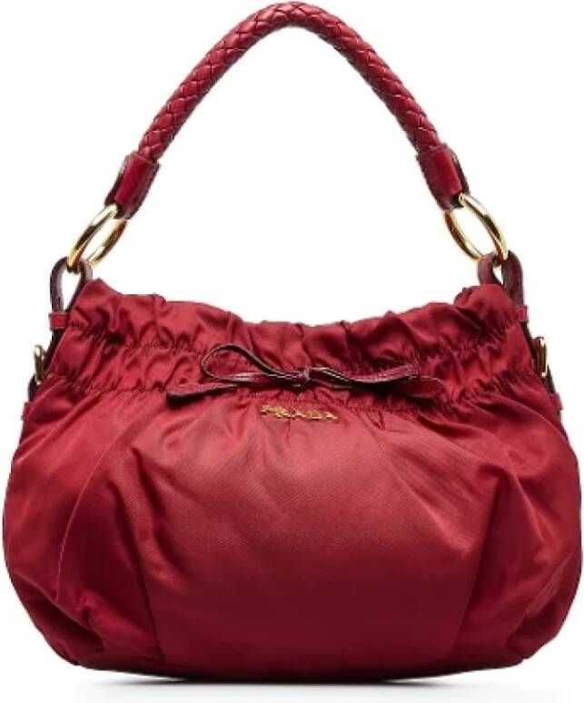 Prada Vintage Pre-owned Nylon prada-bags Rood Dames
