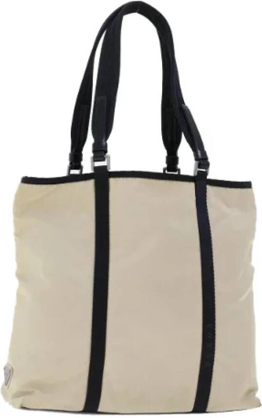 Prada Vintage Pre-owned Nylon prada-bags White Dames