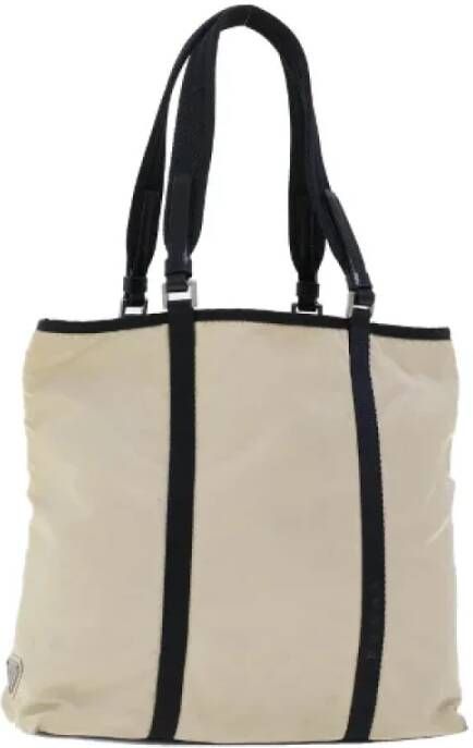 Prada Vintage Pre-owned Nylon prada-bags White Dames