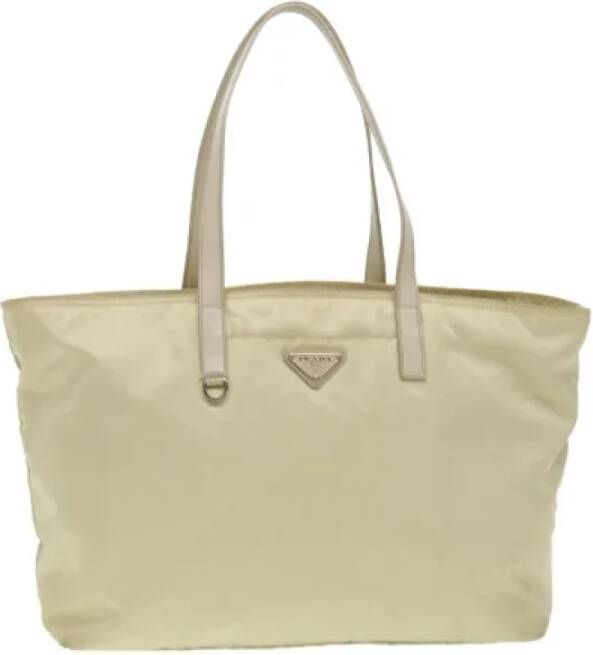 Prada Vintage Pre-owned Nylon prada-bags White Dames