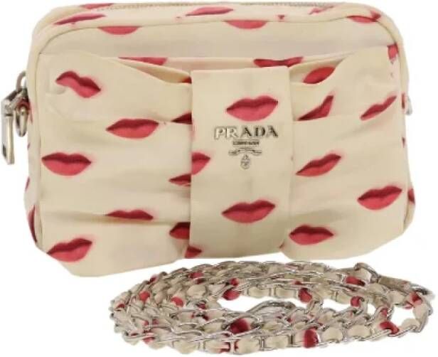 Prada Vintage Pre-owned Nylon prada-bags White Dames